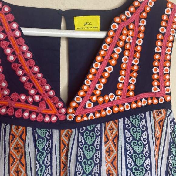 Roberta Roller Rabbit‎ Sleeveless Embroidered Top - Picture 2 of 3